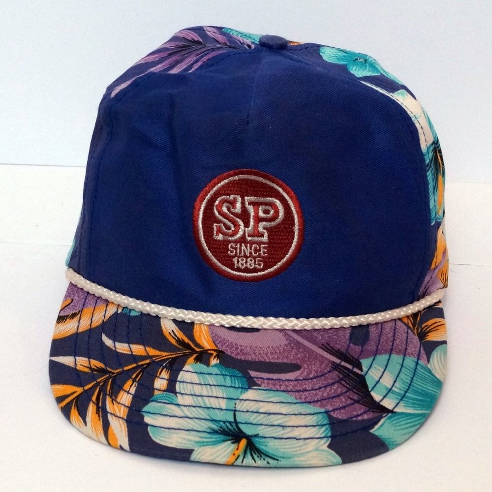 Vintage SP Hibiscus Snap back Baseball Cap
